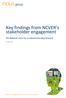 Key findings from NCVER s stakeholder engagement