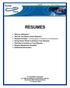 Table of Contents. What is a Resume? Why Do You Need a Great Resume? Resume Styles: Chronological, Functional or Combination...