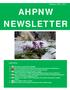 AHPNW NEWSLETTER. February, 2017, Vol.7 CONTENTS