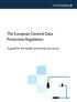 The European General Data Protection Regulation. A guide for the health and social care sector