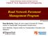 Road Network Pavement Management Program