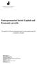 Entrepreneurial Social Capital and Economic growth. An analysis of local entrepreneurial social capital and job creation in Sweden
