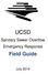 UCSD. Sanitary Sewer Overflow Emergency Response. Field Guide