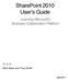 SharePoint 2010 User s Guide