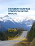 PAVEMENT SURFACE CONDITION RATING MANUAL