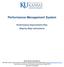 Performance Management System. Performance Improvement Plan Step-by-Step Instructions