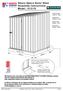 Absco Space Saver Shed Assembly Instructions Model: 15151S