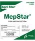 MepStar FOR USE ON COTTON SPECIMEN LABEL. KEEP OUT OF REACH OF CHILDREN CAUTION See inside booklet for additional PRECAUTIONARY STATEMENTS.