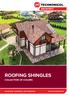 Roofing shingles. Collection of colors