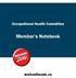 Occupational Health Committee. Member s Notebook. worksafesask.ca