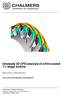 Unsteady 3D CFD analysis of a film-cooled stage turbine. Master s thesis in Applied Mechanics JETHRO RAYMOND NAGAWKAR