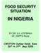 FOOD SECURITY SITUATION IN NIGERIA