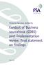 Financial Services Authority. Conduct of Business sourcebook (COBS) post-implementation review: final statement on findings