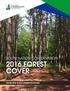 2016 FOREST COVER OVERVIEW & RECOMMENDATIONS