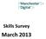 Skills Survey. March 2013