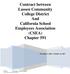 Contract between Lassen Community College District And California School Employees Association (CSEA) Chapter 591 November 1, 2014 October 31, 2017