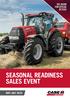 SEE INSIDE FOR SPECIAL OFFERS! SEASONAL READINESS SALES EVENT