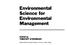 Environmental Science for Environmental Management