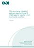 Climate change mitigation policies: opportunities and challenges for exporters from low-income countries
