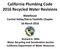 California Plumbing Code 2016 Recycled Water Revisions