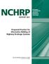 NCHRP REPORT 801. Proposed Practice for Alternative Bidding of Highway Drainage Systems NATIONAL COOPERATIVE HIGHWAY RESEARCH PROGRAM