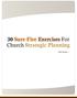 30 Sure-Fire Exercises For Church Strategic Planning. - Jim Baker