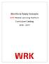 Workforce Ready Koncepts. WRK Mobile Learning Platform Curriculum Catalog