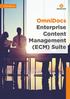 Product Brochure. OmniDocs Enterprise Content Management (ECM) Suite