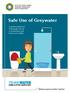 Safe Use of Greywater. A guide to what kind of greywater can be re-used where, and how to use it safely