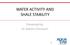 WATER ACTIVITY AND SHALE STABILITY. Presented by: Dr. Martin Chenevert