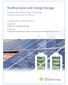 Rooftop Solar and Energy Storage