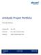 Antibody Project Portfolio