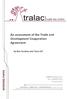 An assessment of the Trade and Development Cooperation Agreement. by Ron Sandrey and Tania Gill