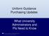 Uniform Guidance Purchasing Updates. What University Administrators and PIs Need to Know