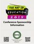 Conference Sponsorship Information