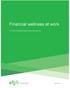 Financial wellness at work. A review of promising practices and policies