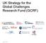 UK Strategy for the Global Challenges Research Fund (GCRF)