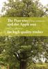 The Pear tree (Pyrus communis) and the Apple tree