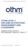 OTHM LEVEL 7 DIPLOMA IN STRATEGIC MANAGEMENT AND LEADERSHIP
