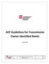 AEP Guidelines for Transmission Owner Identified Needs