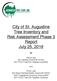 City of St. Augustine Tree Inventory and Risk Assessment Phase 3 Report July 25, 2016