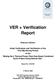 VER + Verification Report