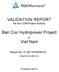 VALIDATION REPORT for the CDM Project Activity. Ban Coc Hydropower Project