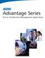 Advantage Series. End-to-End Business Management Applications
