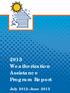 2013 Weatherization Assistance Program Report