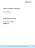 Mark Scheme (Results) June International GCSE. Economics 4EC0 Paper 01