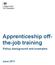 Apprenticeship offthe-job. Policy background and examples