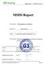 MSDS Report. Description : Rechargeable Li-ion Battery. GS Testing. Shenzhen Data Power Technology Ltd