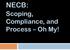 NECB: Scoping, Compliance, and Process Oh My!