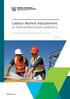 Labour Market Adjustment in the Construction Industry